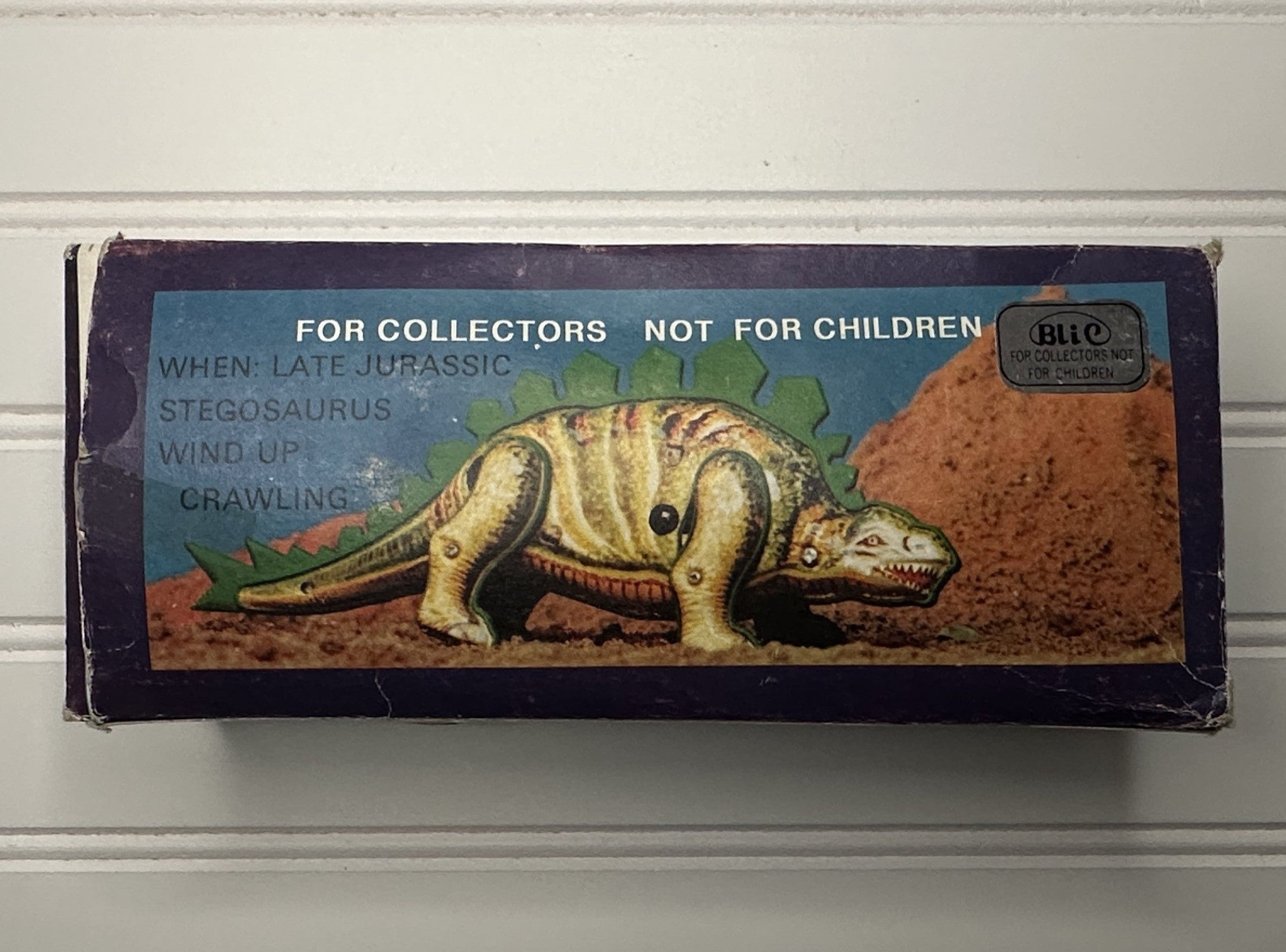Wind-Up Stegosaurus Vintage Tin Toy