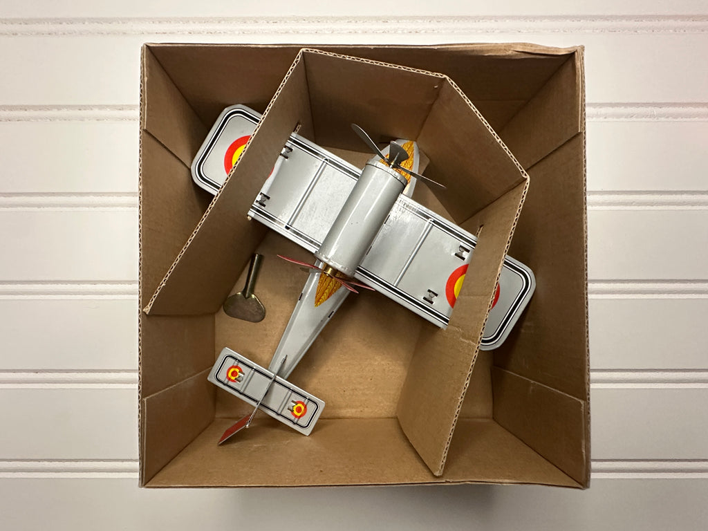 Propeller Plane Vintage Tin Toy