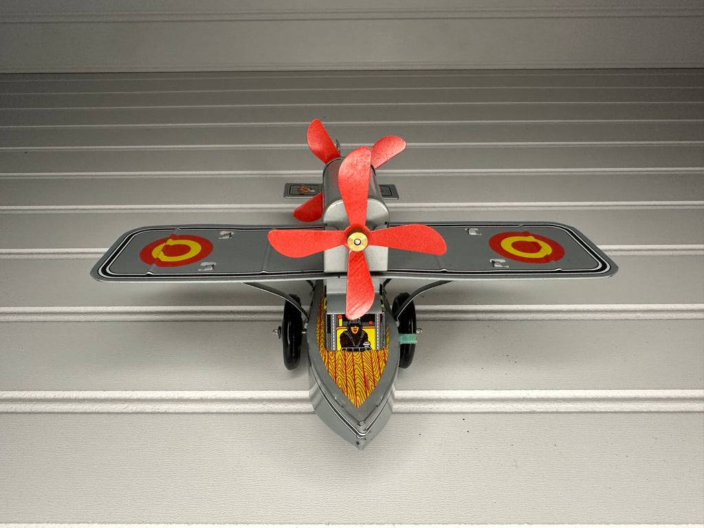 Propeller Plane Vintage Tin Toy