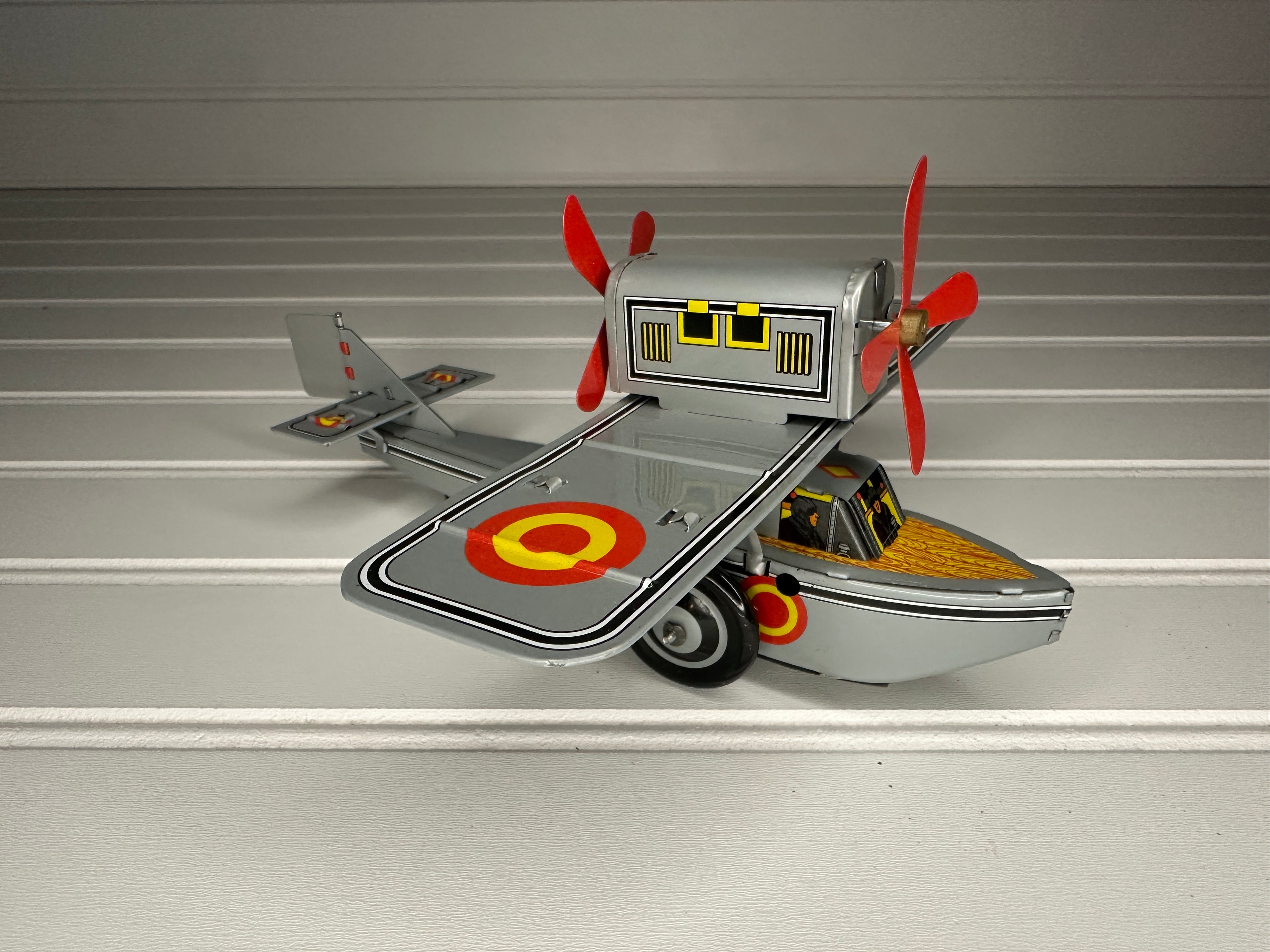 Propeller Plane Vintage Tin Toy