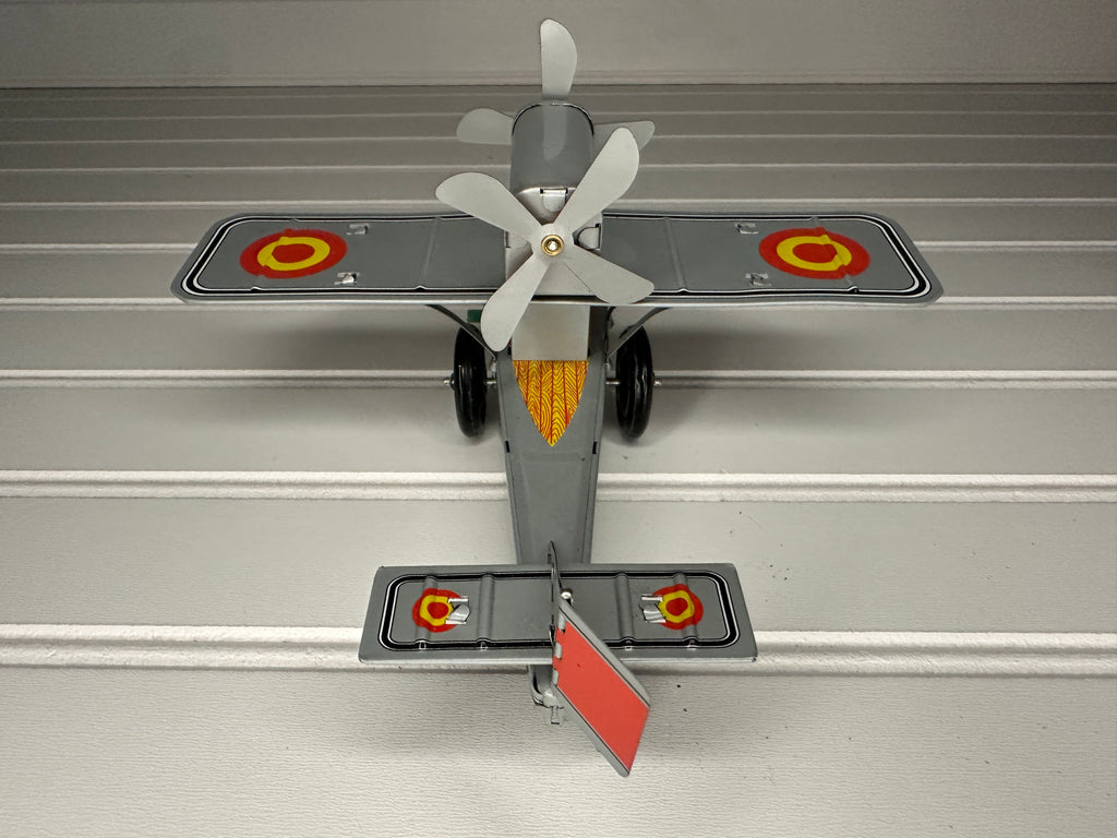 Propeller Plane Vintage Tin Toy