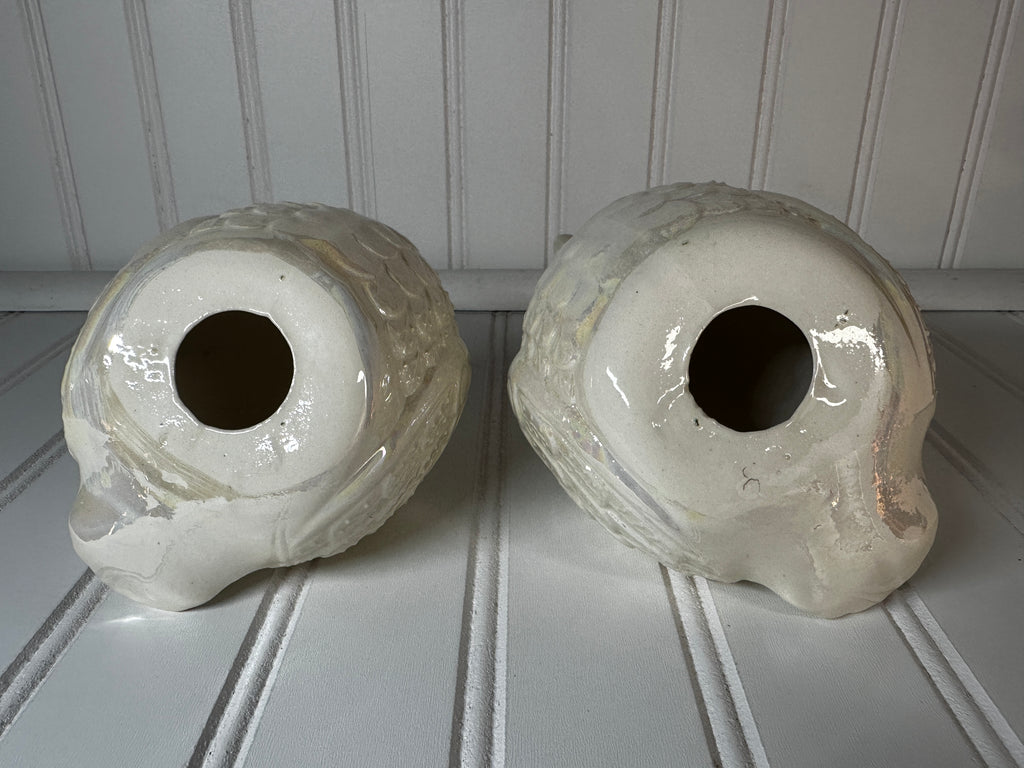 Vintage Ceramic Pearl Bird Pair