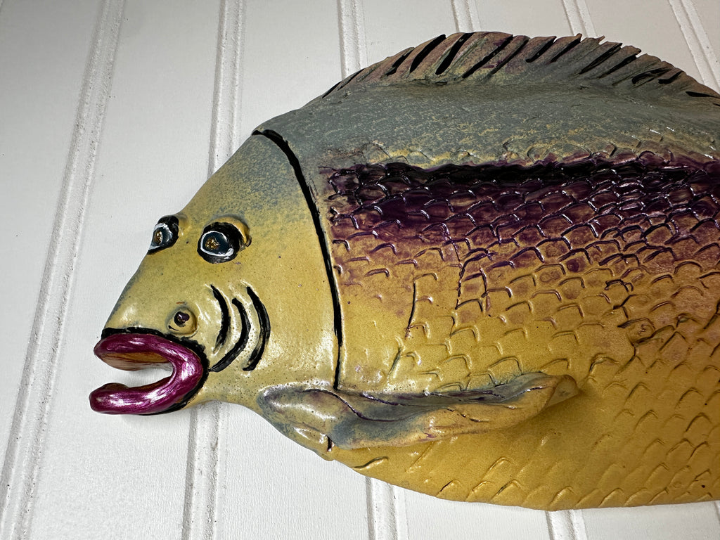 1980's Ceramic Fish Decor - Tacoma Artist