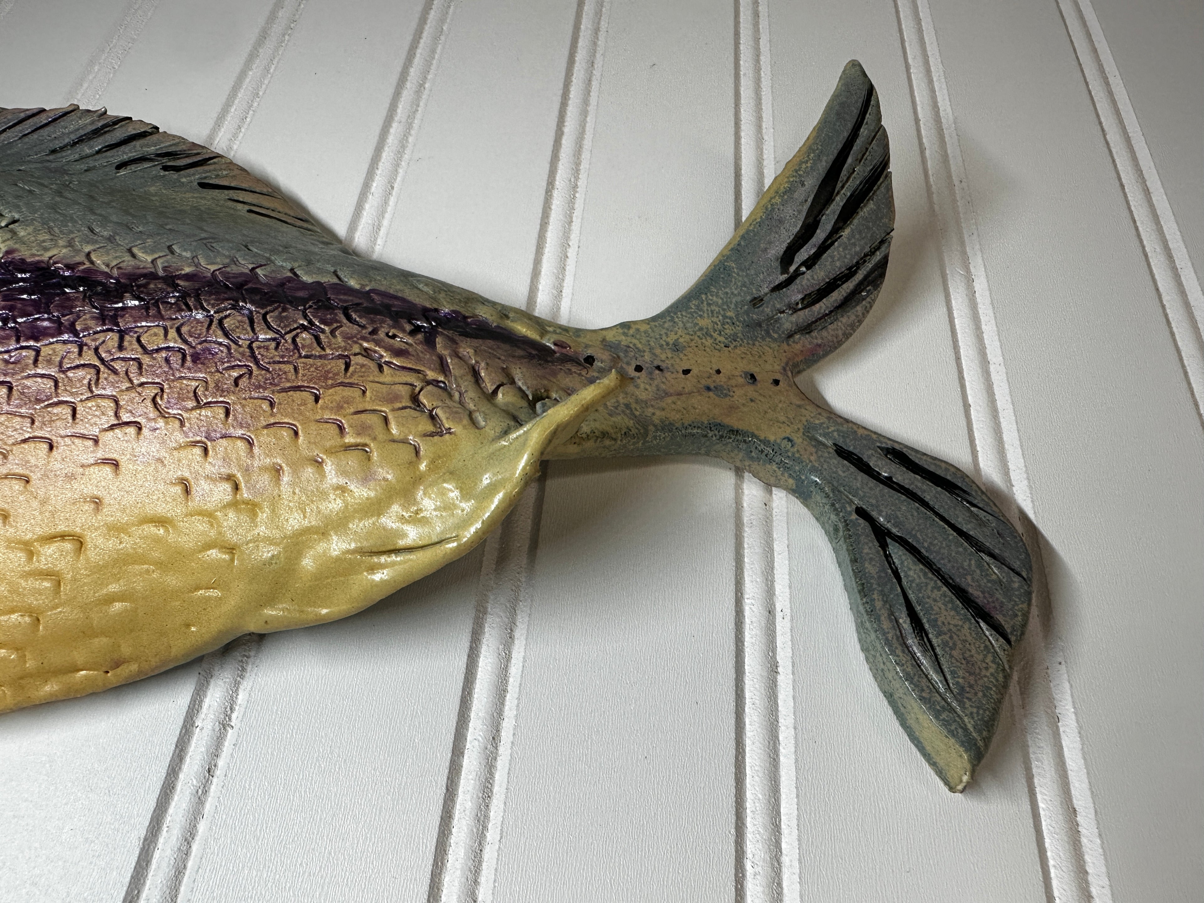 1980's Ceramic Fish Decor - Tacoma Artist