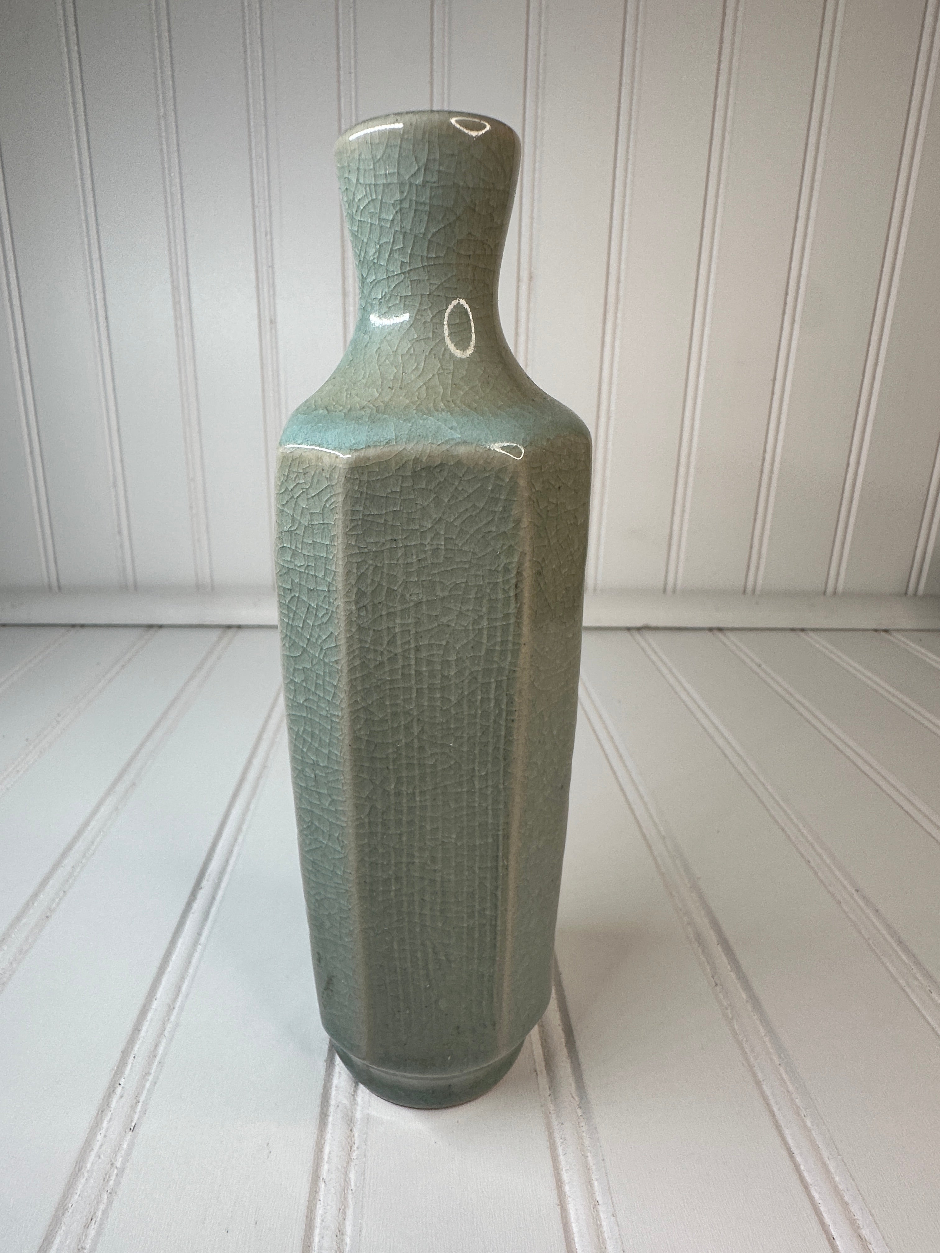 Vintage Japanese Celadon Crackle Porcelain 1950-1960's