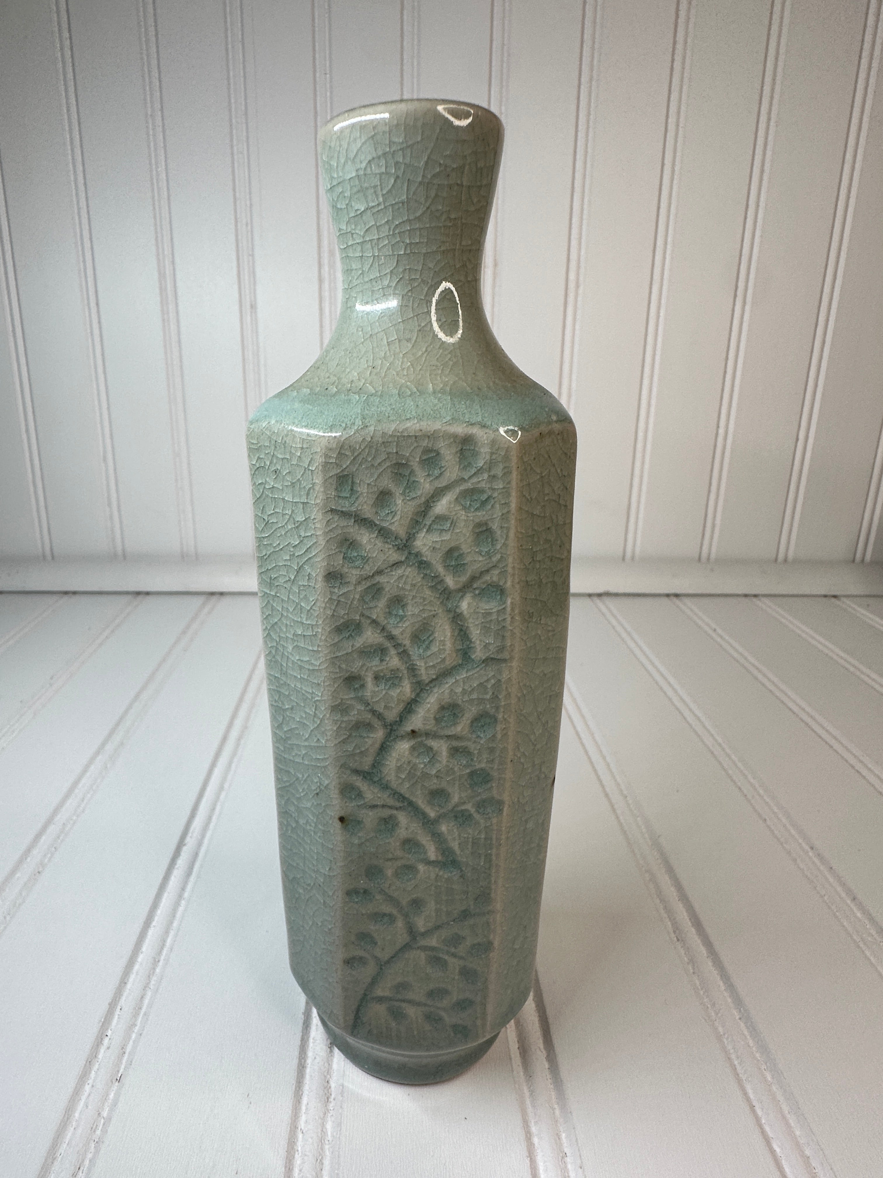 Vintage Japanese Celadon Crackle Porcelain 1950-1960's