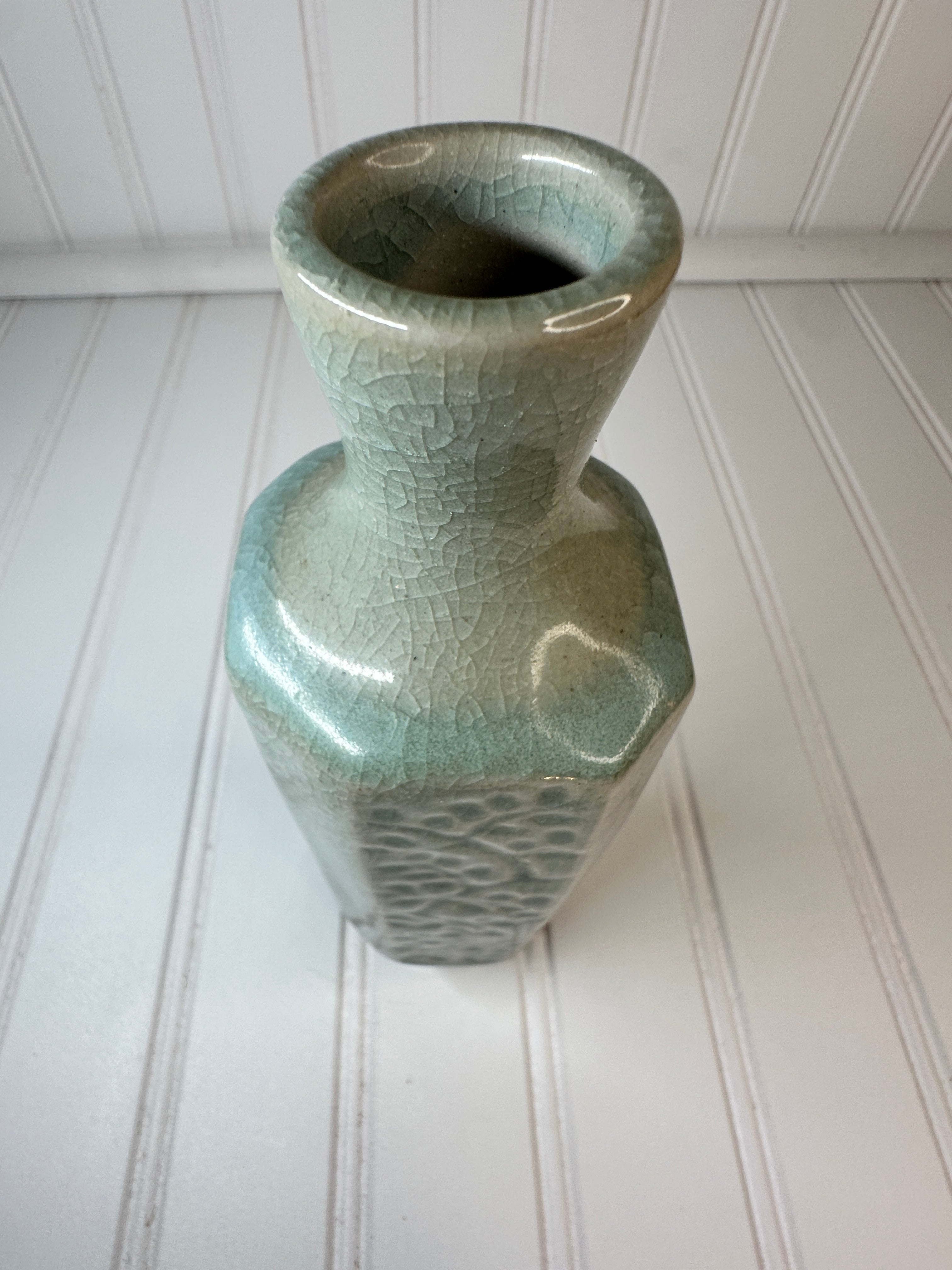 Vintage Japanese Celadon Crackle Porcelain 1950-1960's